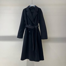 2025冬季新款女装时尚气质百搭羊毛双面呢中长款大衣外套女234021