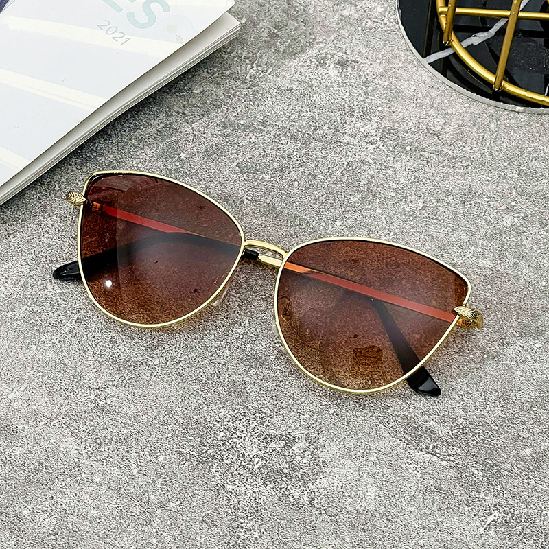 Women'S Gender Fashion Semicircle PC UV400 Protection Cat Eye Full Frame Women's Sunglasses