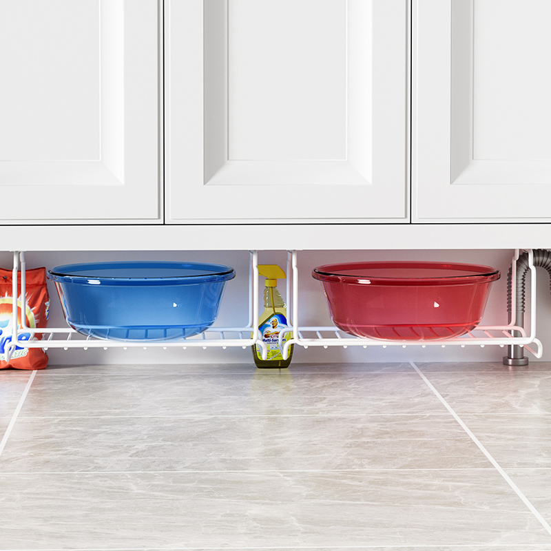 Bathroom washbasin storage shelf bathroom suspension -free punch…