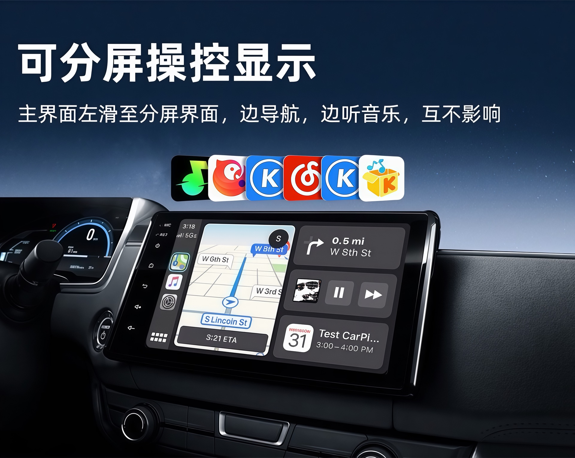 Cross-border wholesale carplay wired to wireless Apple Android auto two-in-one smart car connectivity box