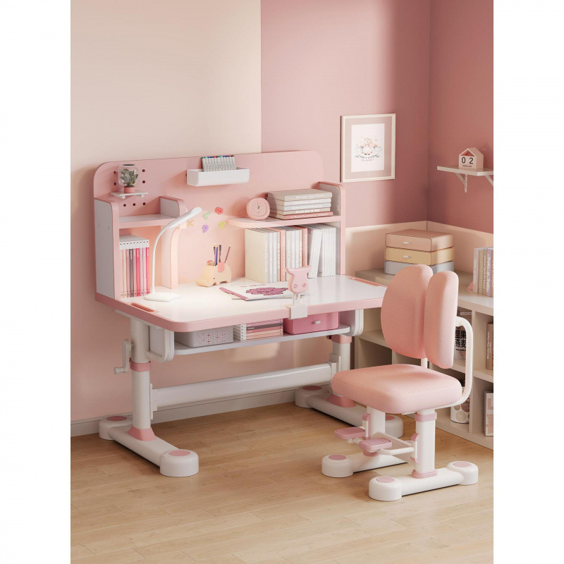 Sitting Primary School Student Learning Desk Desk and Chair Writing Lift Children's Set Homework Desk Home Correction Student
