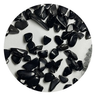 Stone Courtyard Decoration Natural Black Obsidian Gravel Family Fish Tank Decoration Small Particles Aromatherapy Stones