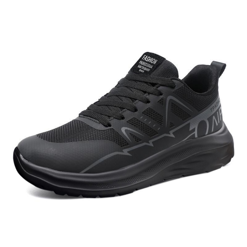 Zapatos de hombre nuevos zapatos de malla de empalme transpirables al aire libre cómodos zapatos de correr suaves ligeros simples zapatos de hombre versátiles