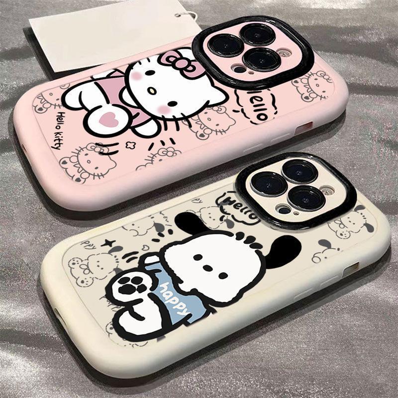 Couple Hello Kitty Pacha Dog Apple 16 Phone Case iPhone15promax Puff Shell 14 Silicone 13 Cartoon
