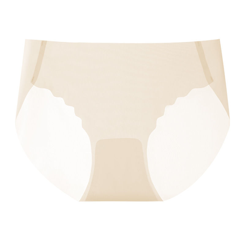 Bragas sin costuras para mujer verano delgado de cintura baja sexy seda de hielo entrepierna de algodón puro antibacteriano transpirable invisible refrescante image 8