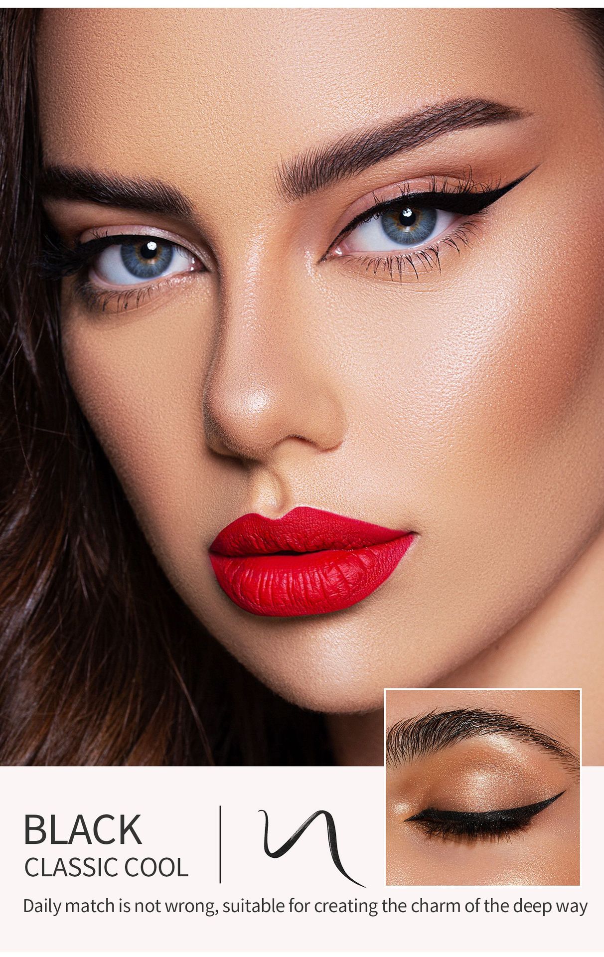 New Yanqina quick-drying eyeliner pen, waterproof, sweat-proof, non-smudge ultra-fine eyeliner liquid pen, wholesale cross-border cosmetics undefined