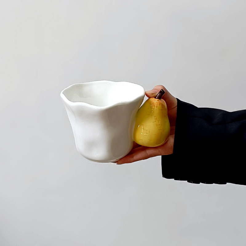 Tazas de frutas pintadas a mano tazas de cerámica copas de agua parejas de oficina en el hogar copas de nicho original regalo de cumpleaños