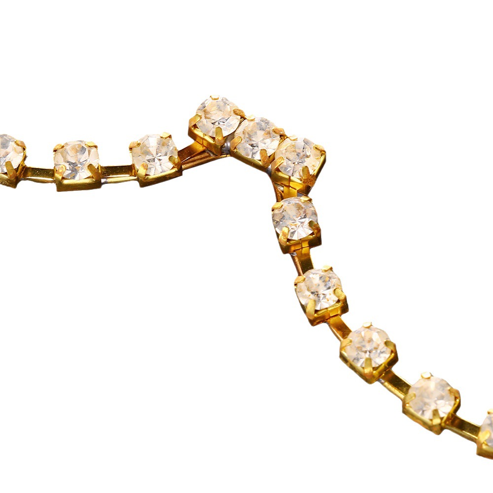 Europa y américa rhinestone gafas marco personalidad hip hop carta inferior medio marco colgante gafas marco accesorios de la cara marco Del Ojo