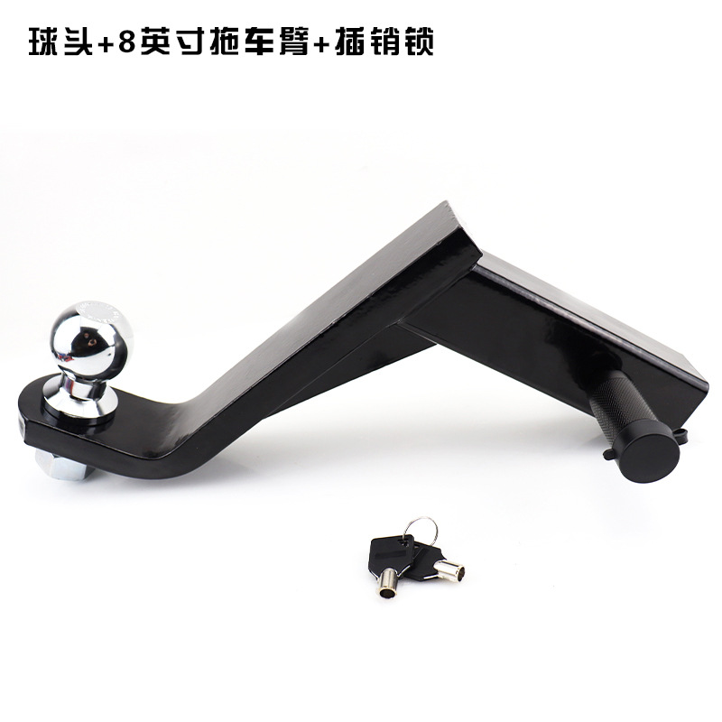 Fábrica directa de vehículos de modificación todoterreno accesorios caer 2 pulgadas 8 pulgadas brazo de remolque hueco negro rojo al por mayor