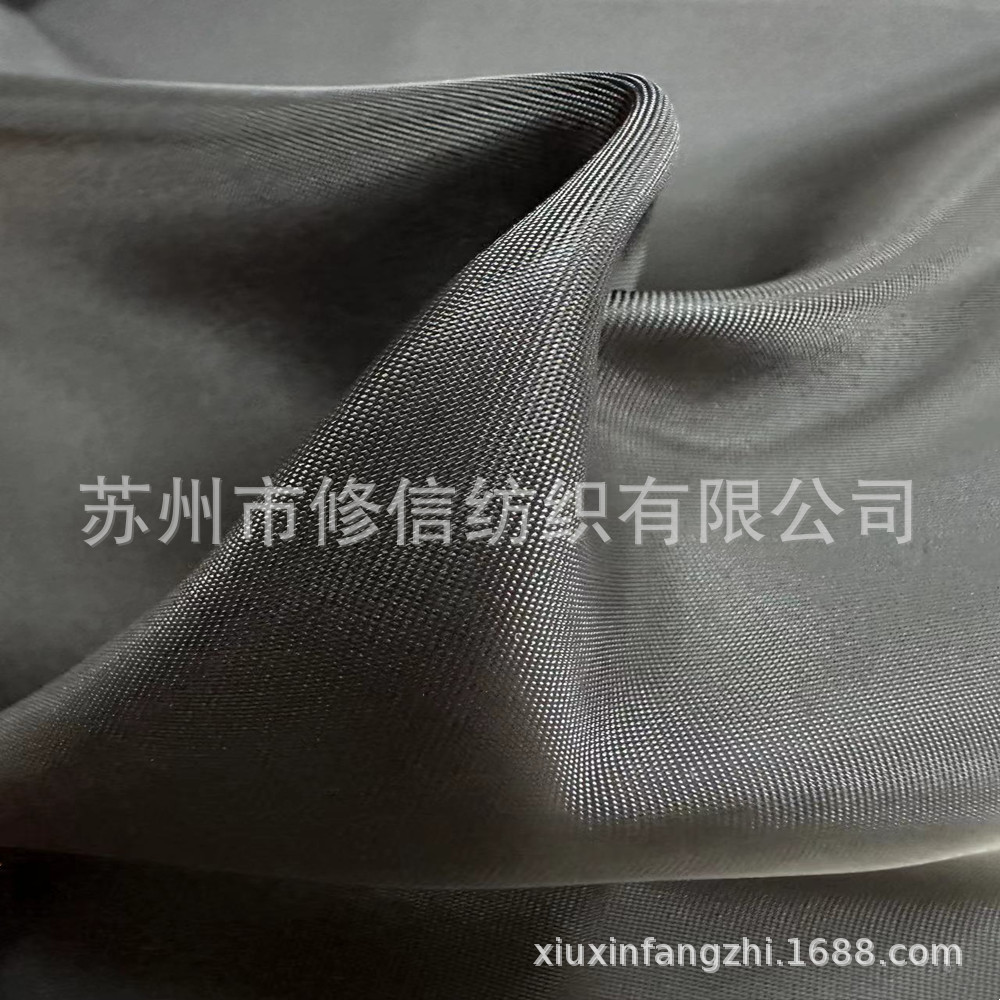 现货2/1细斜纹45%铜氨丝半宾霸里料 羊绒大衣内衬西服里布面料