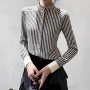 漂亮独特绝美条纹衬衫