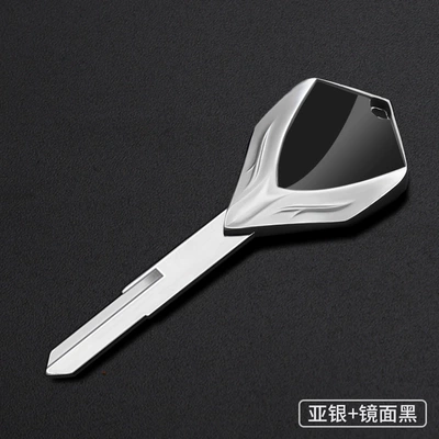 Z800, Motorcycle Key - asian-silver-mirror-black-cq-040
