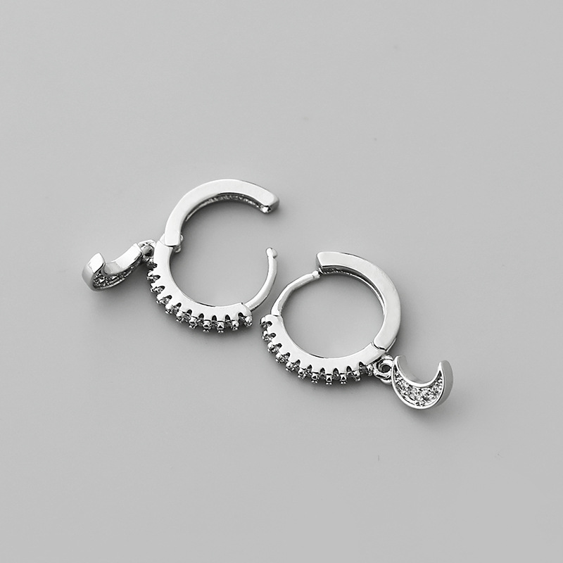 retro crescent hoop copper ear clip wholesale Nihaojewelrypicture4