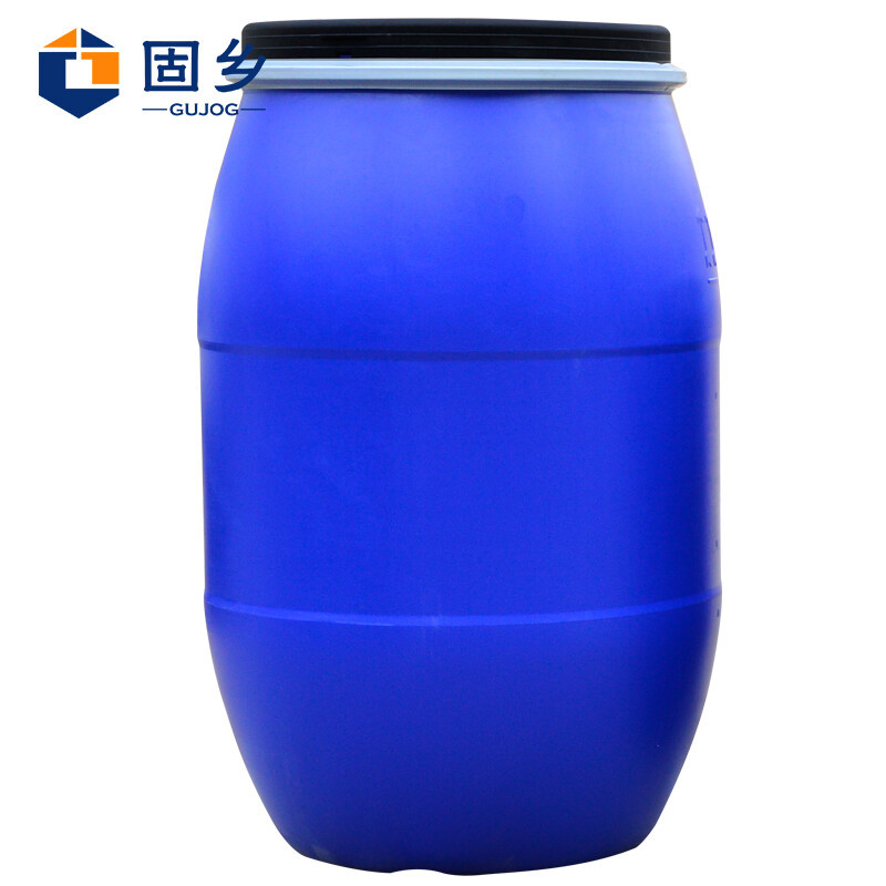 固乡 新料法兰桶 铁箍桶50升化工抱箍桶120升开口废液泔水桶/酿酒