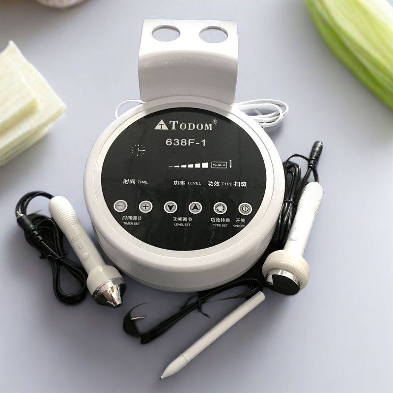 638F-1超声波导入仪器面部导入导出热导仪点痣扫斑机点脱尤美容仪