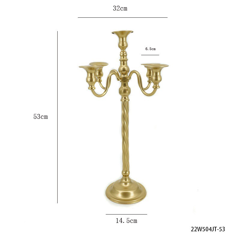 Transfronterizo hierro candelabro decoración hotel boda props ins vela Copa hogar sala de estar decoración de metal titular de la vela