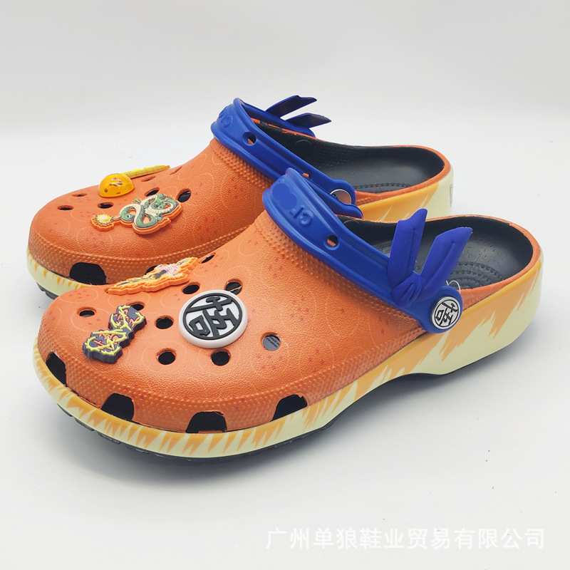 Nuevos zapatos de verano Gokong para adultos zapatos de playa EVA dos zapatillas frías perezosas con zapatos de flores fábrica al por mayor