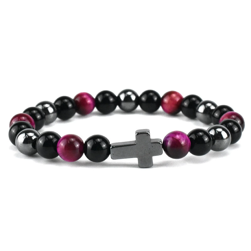 Агатовый бус bracelet браслет для мужчин и женщин эластичный ремешок для любимого