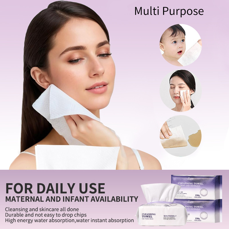 LMLTOP 20*20cm Disposable Facial Wash Towel Pearl Pattern