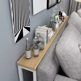 Sofa Rear Shelf Ultra-Narrow Entrance Bedside Gap Back Bookshelf Long Living Room Wall-Mounted Floor-Standing Radiator Rack