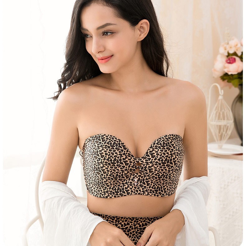 Large size large chest non-steel ring strapless bra non-slip bra E200 kg thin invisible tube top enlarged underwear for women