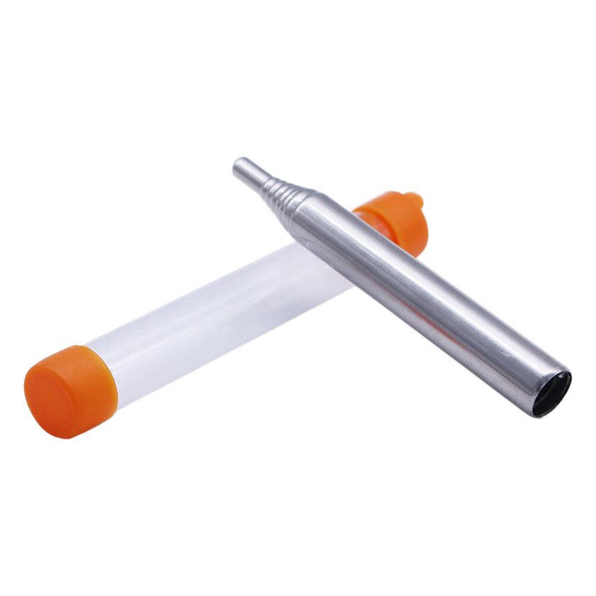 Nuevo tubo de soplado de fuego de acero inoxidable tubo de soplado de fuego bolsillo abajo camping fuego haciendo herramienta retráctil fuego soplado palo
