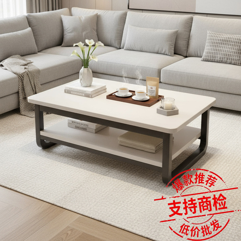 Mesa de centro para sala de estar, hogar, apartamento pequeño, sofá, mesa de centro pequeña, mesa de té simple, casa de alquiler moderna y sencilla, balcón, mesa pequeña