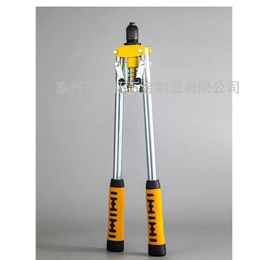 厂家供跨境-现货批发双色手动抽芯铆钉枪吊顶工具17寸双把拉铆枪