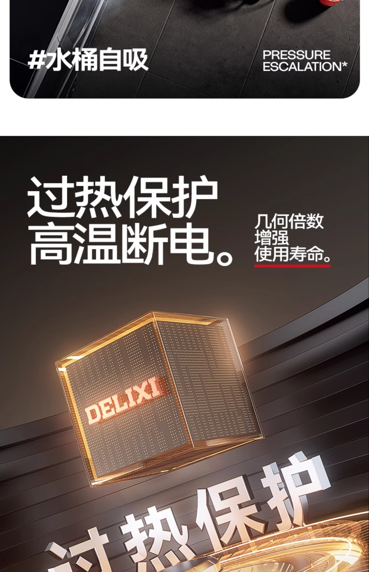 Delixi Car Washing Machine, High-Pressure Water Pump for Home Use, 220V High-Power Car Washing Water Gun, Portable Powerful Floor Cleaner