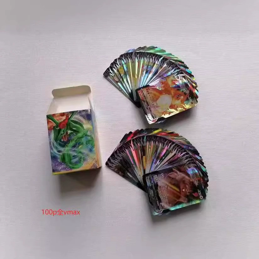 Настольная игра карта флэш-карта лазерная карта 100 штук/60 карт покемонов