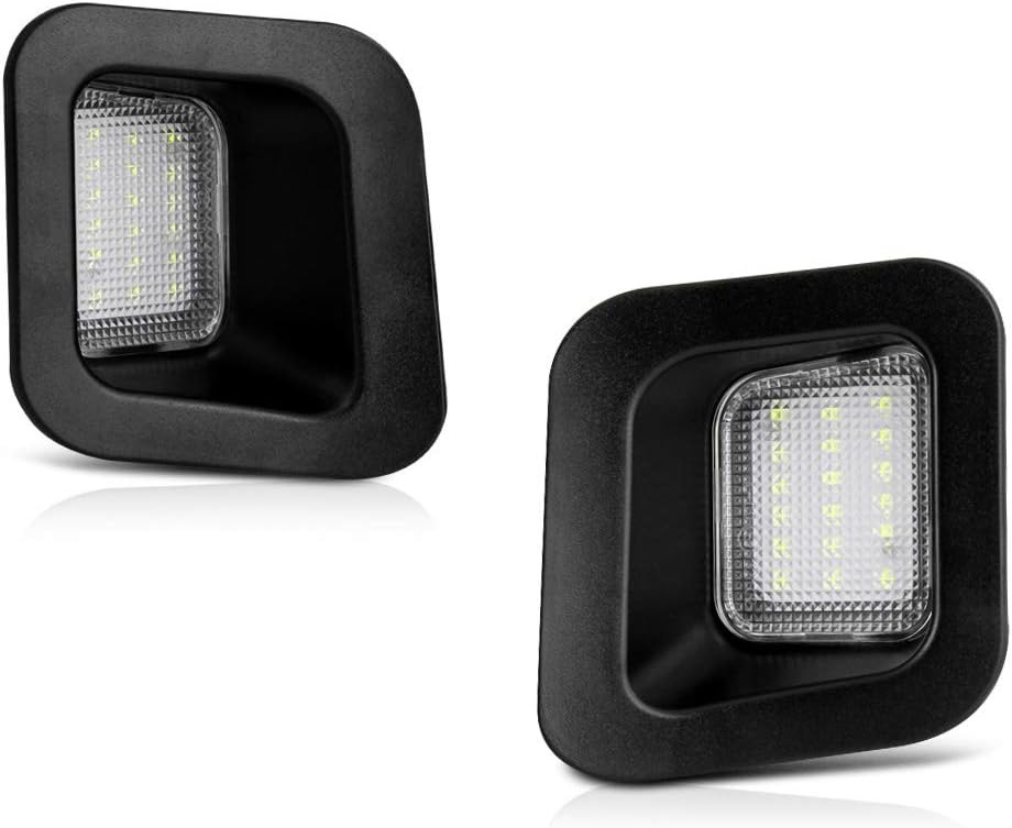 Dodge LED License Plate Light for Dodge RAM 1500 2500 3500 (License plate lamp) - transparent-cover-white-plate