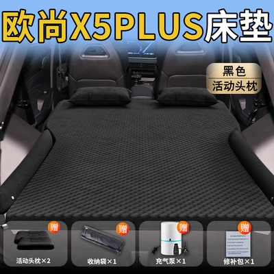 Vehicle-mounted inflatable bed – X5 Supplies - standard-exclusively-for-changan-auchan-x5plus-black-movable-headrest-wave-point-wing-style