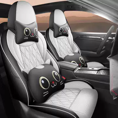 Modelə uyğun (Original) oturacaq örtükləri: Volkswagen Magotan 380Tsi/280Tsi Special Car - galaxy-gray-cartoon-version-remarks-on-model-year-rear-row-half-package