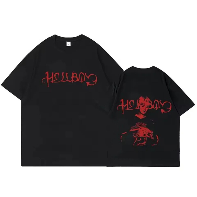 Rapper Lil Peep Crybaby Baron T-Shirt Retro Hip-Hop T-Shirt Unisex Clothing High-Quality Pure Cotton