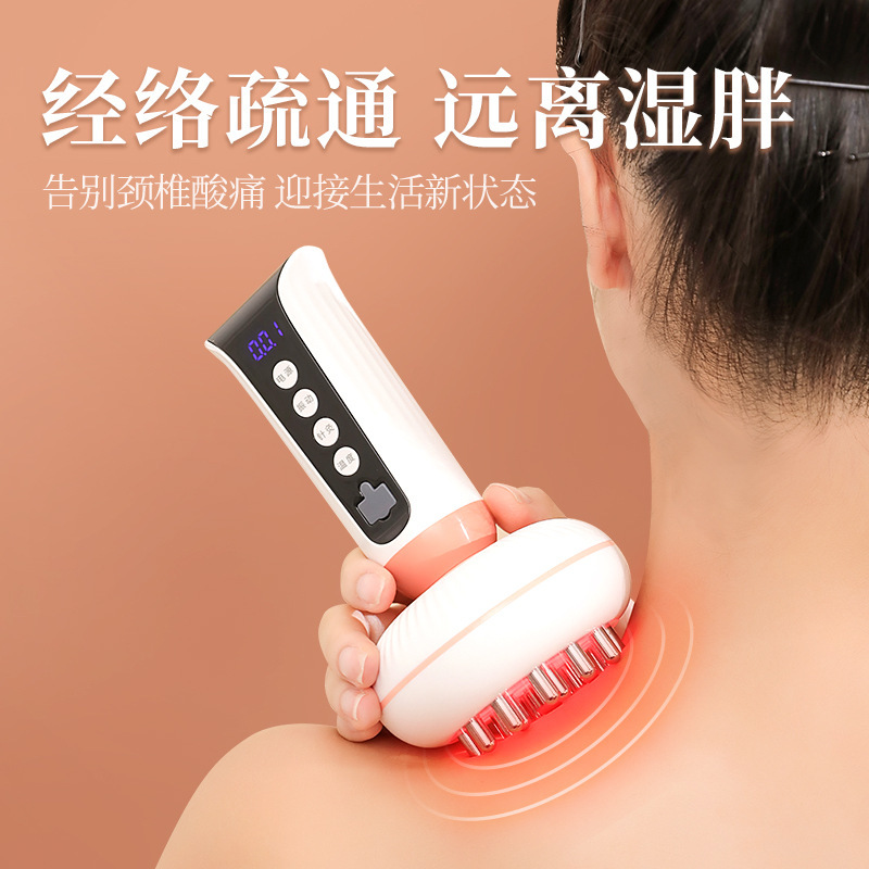 経絡ブラシリンパ疎通神器全身通用電動揉腹器揉み腹マッサージ神器帯脈筋絡ブラシ|undefined