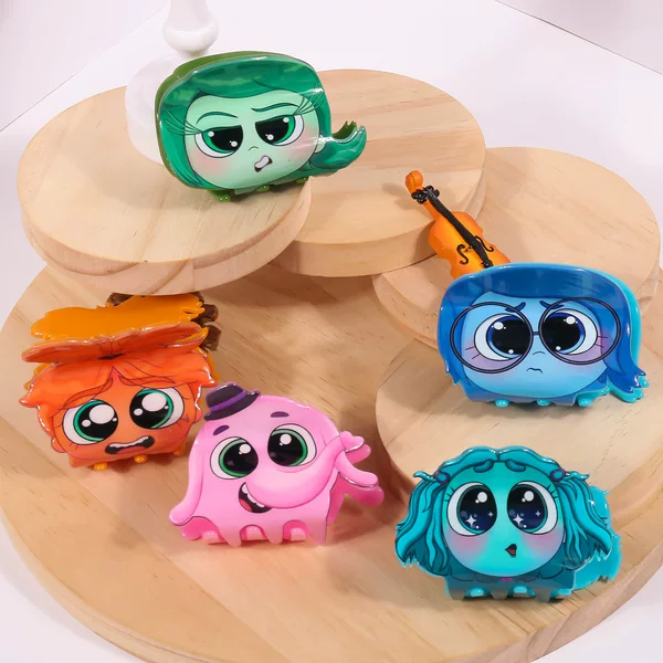 Cross-Border New Inside Out Cartoon Hair Clip Sweet Girl Bangs Side Clip Simple Versatile Sweet Card