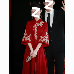 Bride's Toast Dress 2025 New Summer High-End Chinese Style Xiuhe Engagement Dress Women's Wedding Banquet Dress Homecoming Dress
