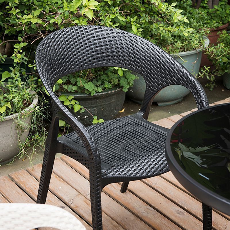 Nordic Hollow Dining Chair Plastic Chair Backrest Chair Thickened Home Outdoor Leisure Modern Simple Restaurant Stool