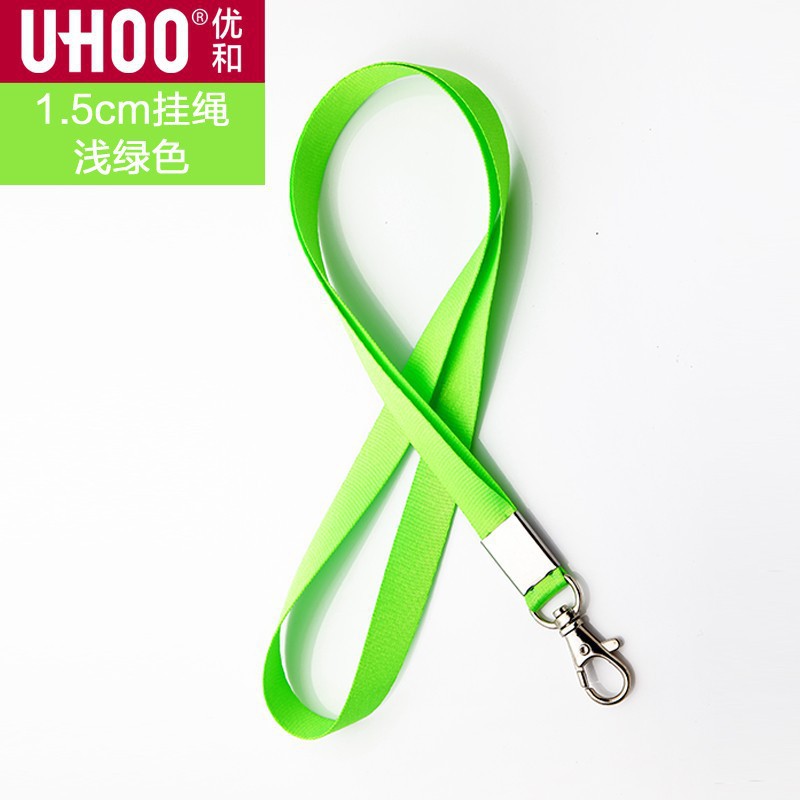 Youhe6742 tarjeta de trabajo cubierta de cuerda de acero inoxidable gruesa hebilla de cuerda de langosta impresión de tarjeta de trabajo de 1.5 ancho