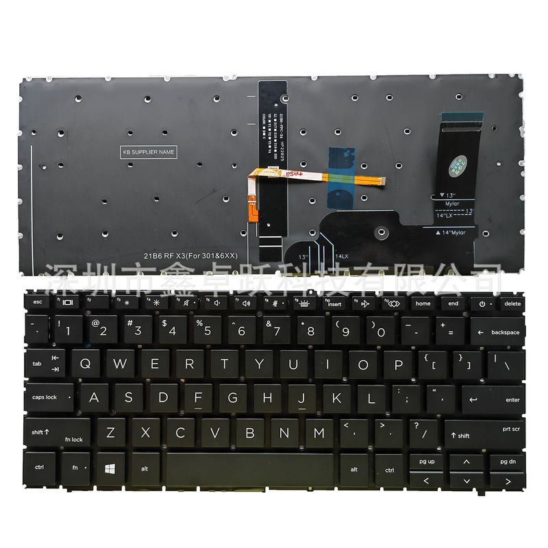 US applicable to HP ProBook 440 G 9 445 G9 notebook keyboard backlight