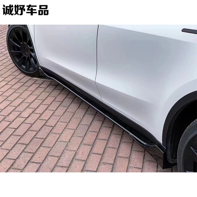 Suitable for Tesla ModelY front lip side skirt rear lip tail shutter leaf plate air knife front bar air knife