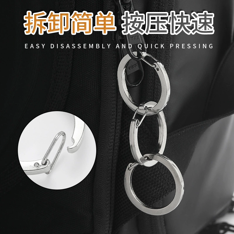 Нержавеющая сталь C Пряжка ювелирные изделия брелок Антикоррозийная пружинная пряжка кольцо Amazon поставляет новый завод по производству растягивающего источника