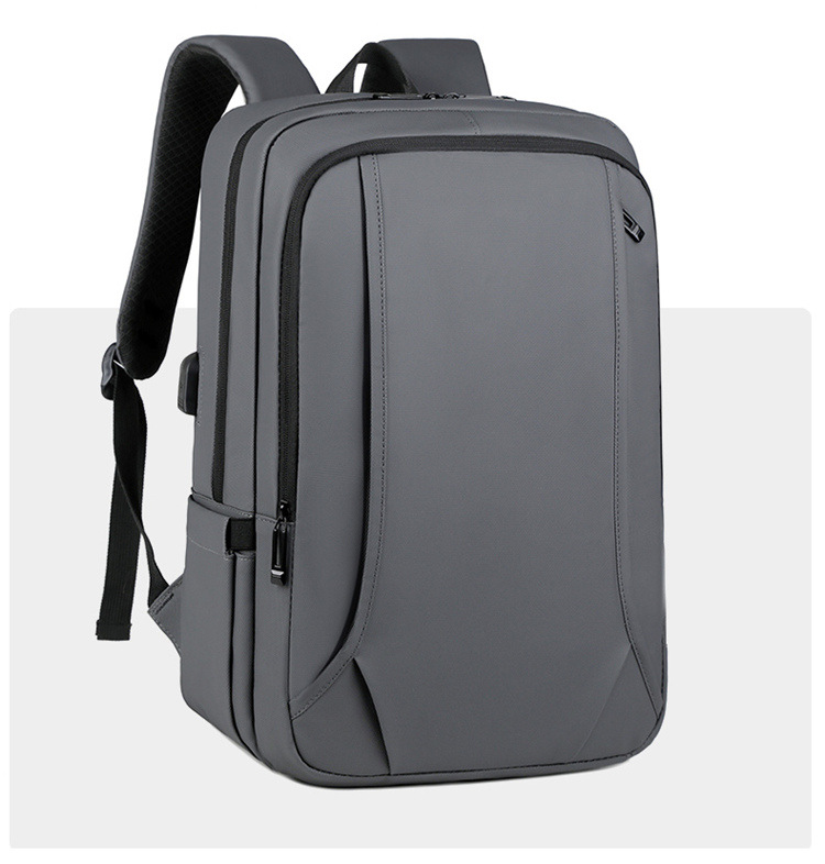 Large-capacity backpack men's new USB charging casual student school bag business commuting simple computer backpack_voghion.com