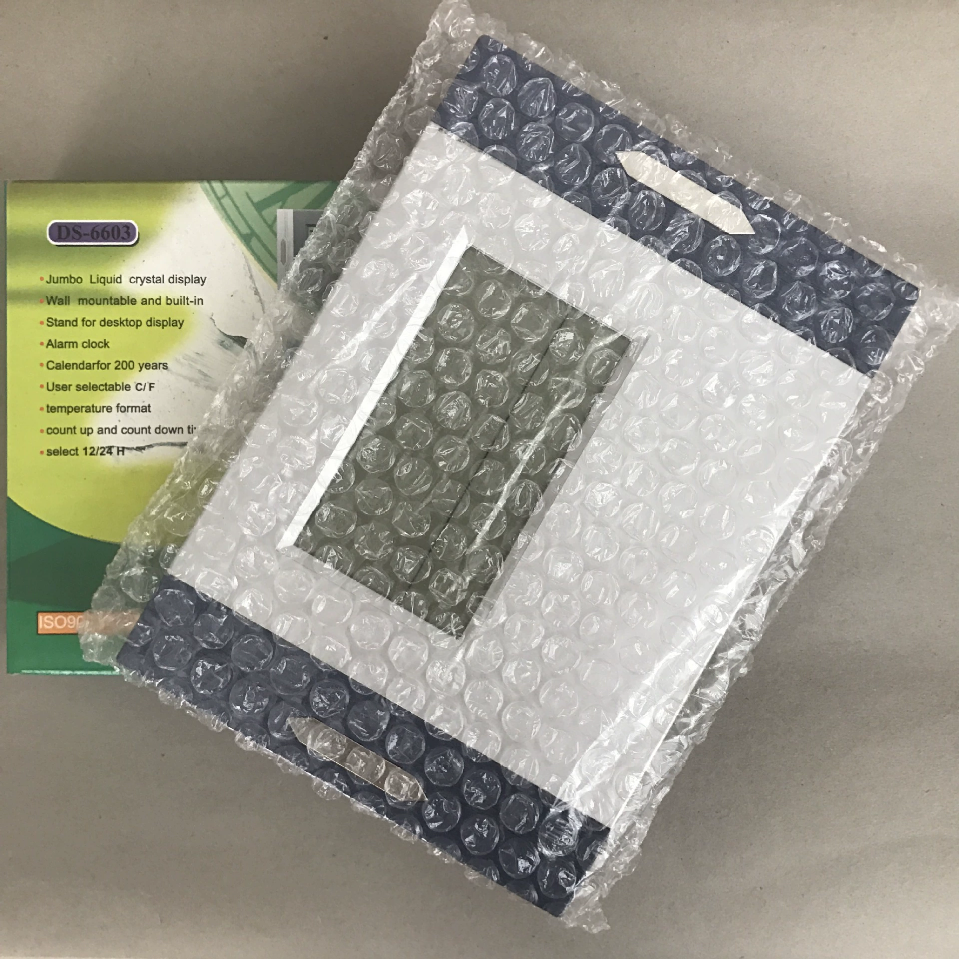 Фабрика прямой поставки большой экран настенные часы цифровой электронный вечный календарь будильник