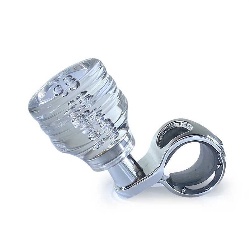Jdm Car Truck Steering Wheel Auxiliary Handle Power-Assisted Rotating Knob Ball Acrylic Universal Power Ball
