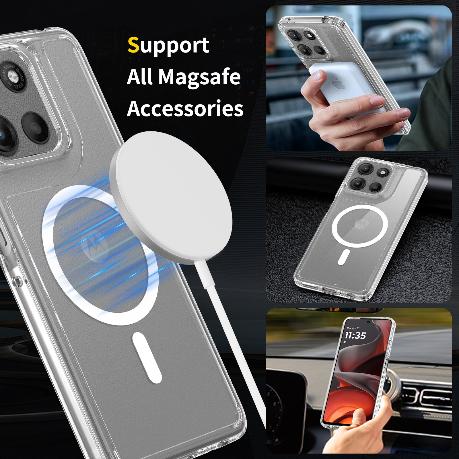 Aplicable a moto G56 caja de teléfono móvil transparente Motorola G05 caja suave g15 caja de teléfono móvil resistente a caídas image 4