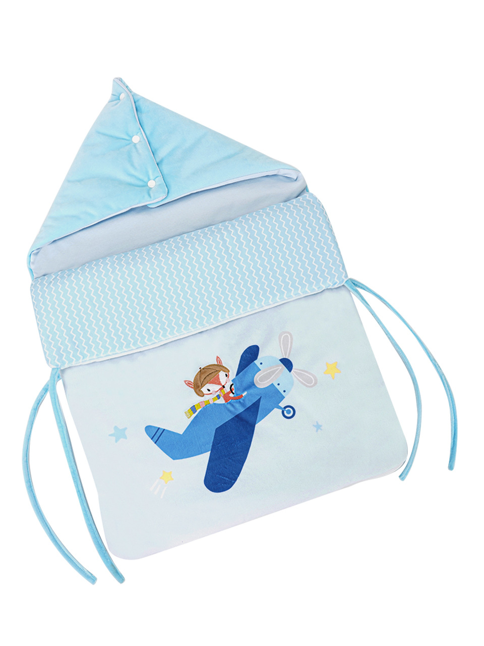 Comercio exterior recién nacido anti-shock nadador encapuchado transpirable cuatro estaciones bebés cubiertos con aire acondicionado de dibujos animados bolsa de dormir para bebés