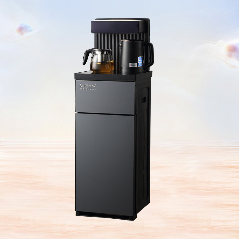 新型縦型茶バー機家庭用茶バー機家庭用縦型冷水機下にバケツを置くダブルポットの保温|undefined