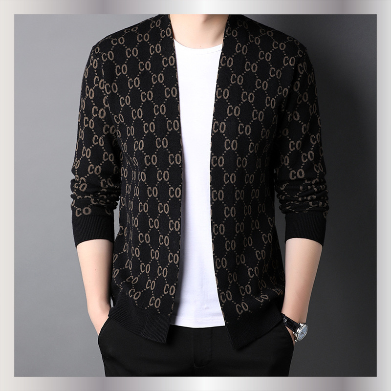 tumn Winter New Men S Knitwear Cardigan Casual Långärmad Lös Tröja_voghion.com