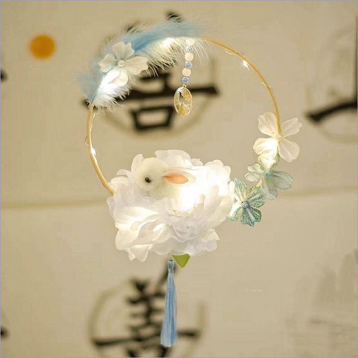 中秋節の新作蝶型花灯、お祭りの雰囲気を演出する光る手持ち写真撮影用アクセサリー、屋台卸売、国潮ランタン|undefined